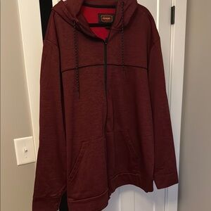 The Foundry Supply Co. Men's Red Hoodie Sweatshirt Big and Tall